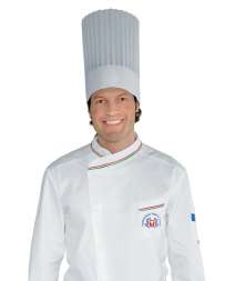 Cappello Cuoco Tnt Cm 30 (10 Pezzi) - Bianco