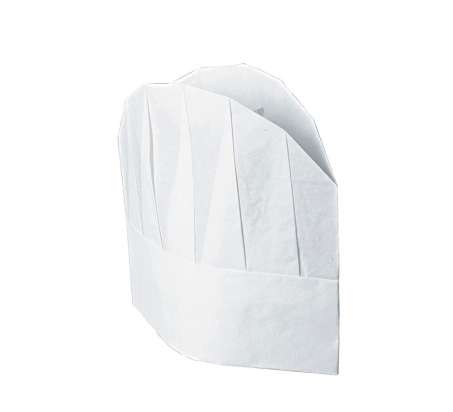 Confezione Cappello Cuoco Tnt Cm 23 (10 Pezzi) - Bianco