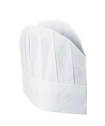 Confezione Cappello Cuoco Tnt Cm 23 (10 Pezzi) - Bianco