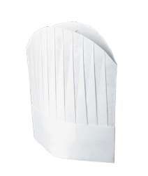 Confezione Cappello Cuoco Tnt Cm 29 (10 Pezzi) - Bianco