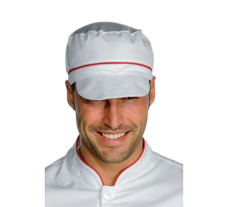 Cappello Charly - Isacco - Bianco+Rosso